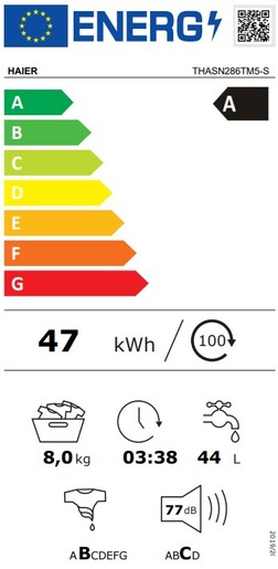 Haier perilica rublja THASN286TM5-S
