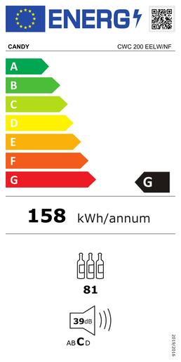Candy vinski hladnjak CWC 200 EELW/NF