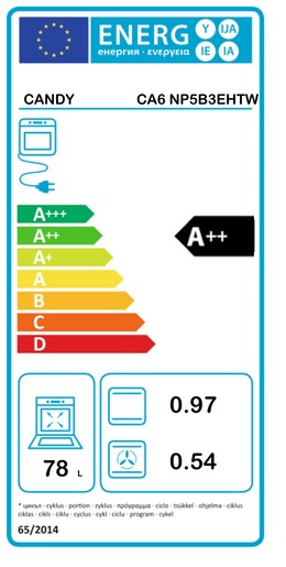 Candy pećnica CA6 NP5B3EHTW