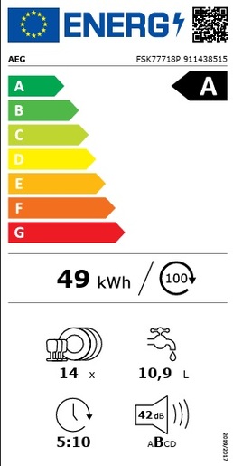 Aeg perilica posuđa FSK77718P