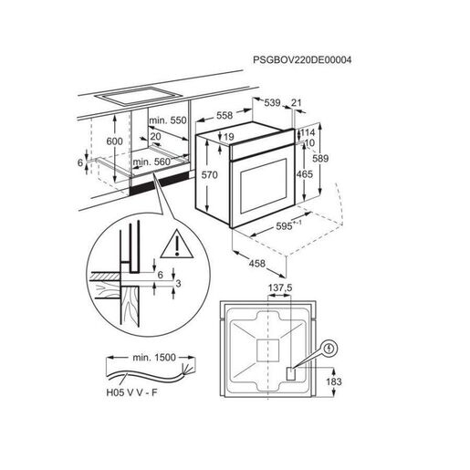 Electrolux pećnica EOF3F00X