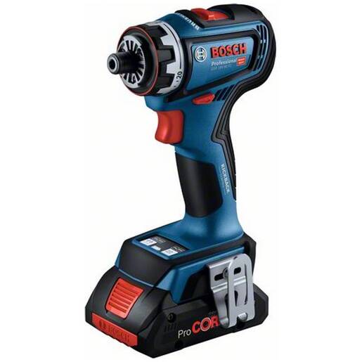 BOSCH Professional akumulatorska bušilica-izvijač GSR 18V-90 FC, 2x4.0Ah ProCore akumulator, punjač GAL 18V-40, GFA 18-M, GFA 18-E, GFA 18-W, GFA 18-H, L-Boxx kovčeg