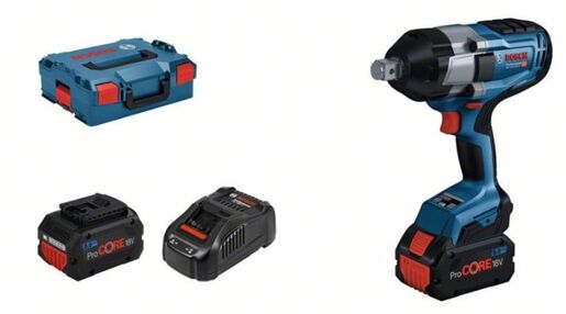 BOSCH Professional akumulatorski udarni stezač GDS 18V-1050 H, 2x8.0Ah ProCORE18V akumulator, brzi punjač GAL 1880 CV, L-BOXX 136 kovčeg