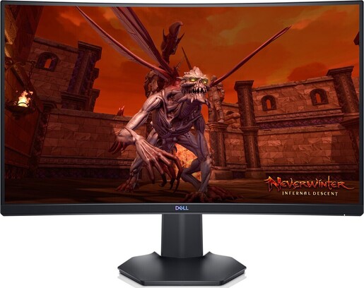 Dell 27" Gaming monitor S2721HGFA, VA Full HD, 144Hz, 1ms, nVidia G-Sync, AMD FreeSync Premium, 2x HDMI, DisplayPort, Zakrivljen