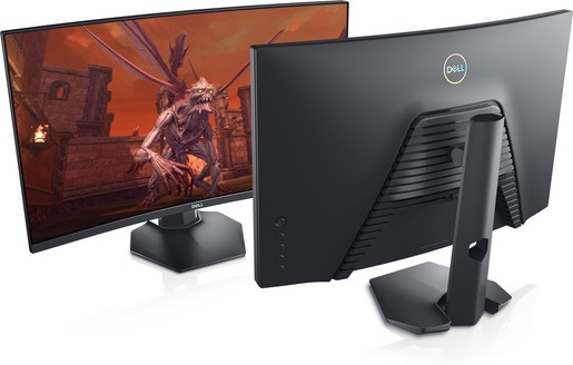 Dell 27" Gaming monitor S2721HGFA, VA Full HD, 144Hz, 1ms, nVidia G-Sync, AMD FreeSync Premium, 2x HDMI, DisplayPort, Zakrivljen