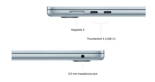 Apple MacBook Air, mc7a4cr/a, 15.3, M4, 10C GPU, 16GB RAM, 256GB SSD, Sky Blue, laptop