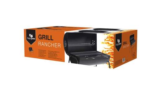 HAPPY GREEN Roštilj Rancher 82x72 cm