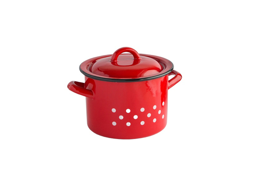 BANQUET Lonac crveno/bijeli 18 cm 3,5 L VEF