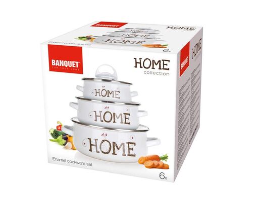 BANQUET Home set emajl lonaca 6/1