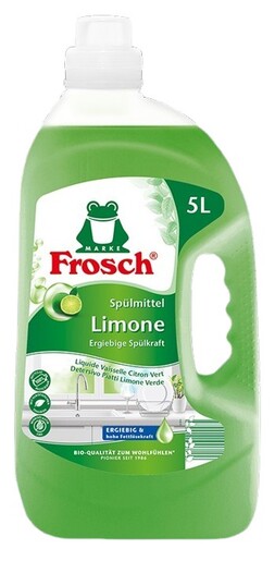 Frosch deterdžent za ručno pranje posuđa, limeta, 5 L