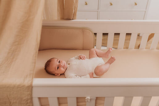 AeroSleep zaštitni okvir za dječji krevetić Peach roza