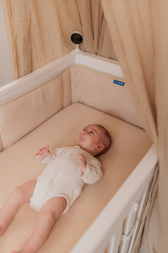 AeroSleep zaštitni okvir za dječji krevetić Peach roza