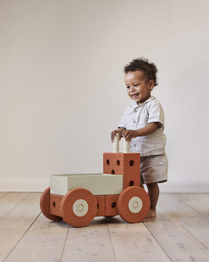 MODU 3u1 Baby Walker, Burnt Orange / Dusty Green