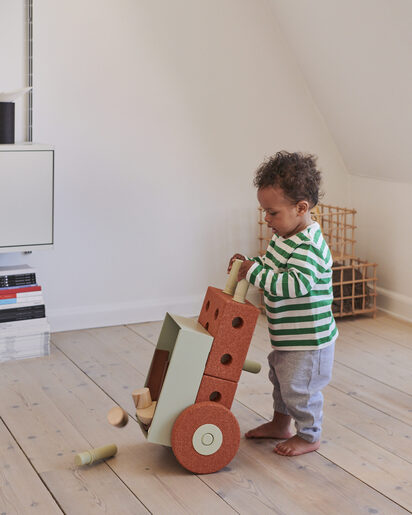 MODU 3u1 Baby Walker, Burnt Orange / Dusty Green