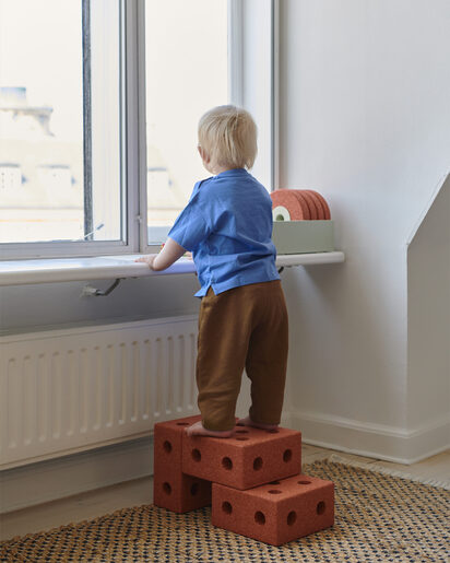 MODU 3u1 Baby Walker, Burnt Orange / Dusty Green