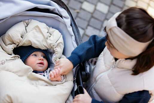 Voksi zimska vreća, Explorer, Sandstone Peach Wings, 100 cm, 0-3 god.