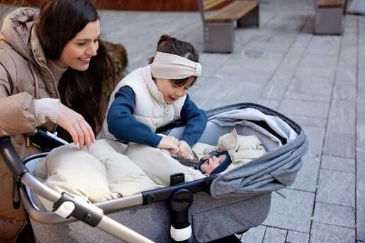 Voksi zimska vreća, Explorer, Sandstone Peach Wings, 100 cm, 0-3 god.