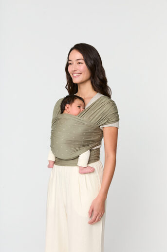 Ergobaby Aura marama, Sustainable Knit Olive Diamonds