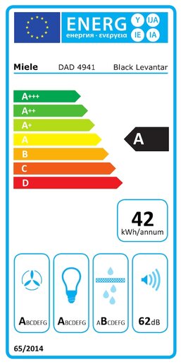 Miele napa DAD 4941 Black Levantar