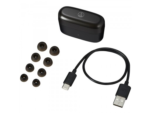 Audio Technica slušalice, ATH-CKS30TWTBK, Wireless slušalice, transparent crne