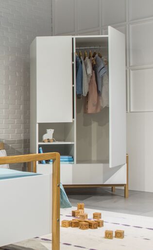 Dječji ormar Victor, bijeli