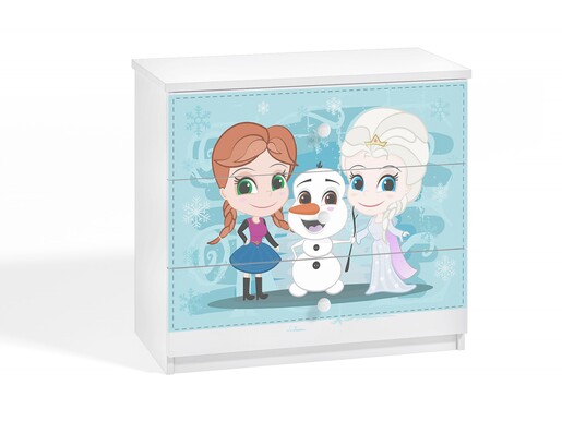 Dječja komoda FROZEN, bijela
