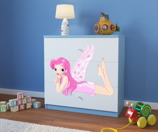 Dječja komoda Zvončica 2, plava