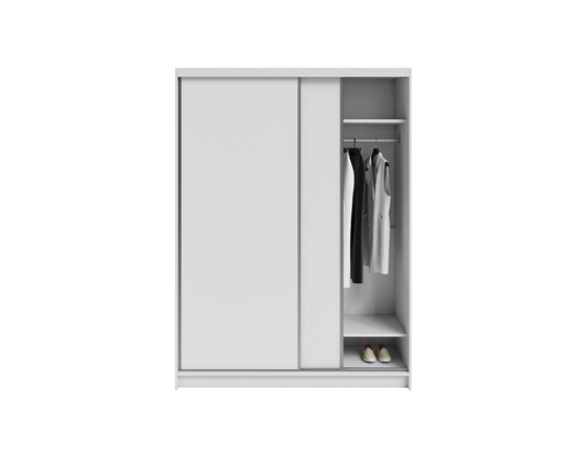 Drveni dječji ormar s kliznim ladicama DENVER 160, bijeli