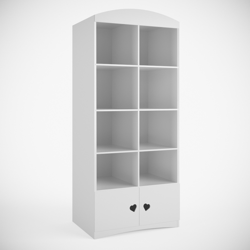 Drveni regal JULIA, bijeli