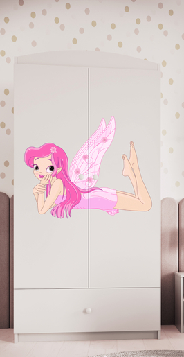 Dječji ormar Zvončica 2, bijeli