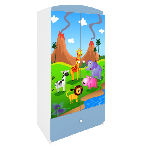 Dječji ormar safari, plavi