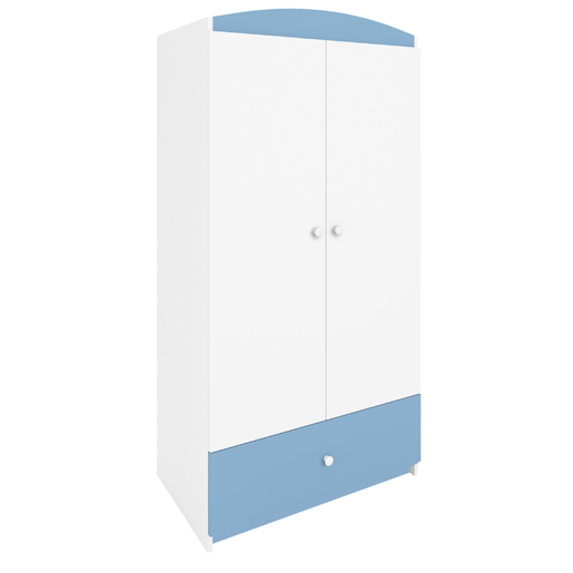 Dječji ormar bez uzorka, plavi