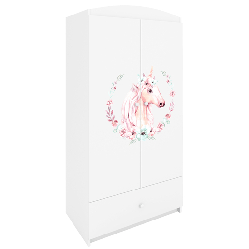 Dječji ormar jednorog, bijeli