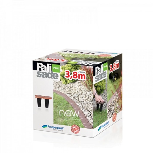 Dekorativni rubnjaci za vrt 383,4cm – smeđi