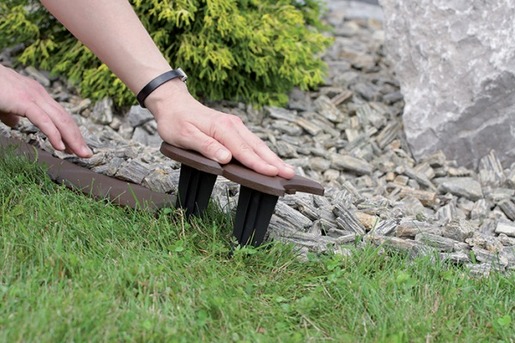 Dekorativni rubnjaci za vrt 383,4cm – smeđi