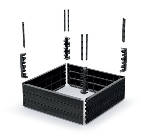 Visoka gredica Woody - smeđa