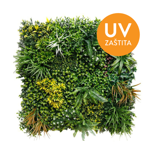 Dekorativna ploča umjetno zelenilo 100x100cm Spring Garden UV