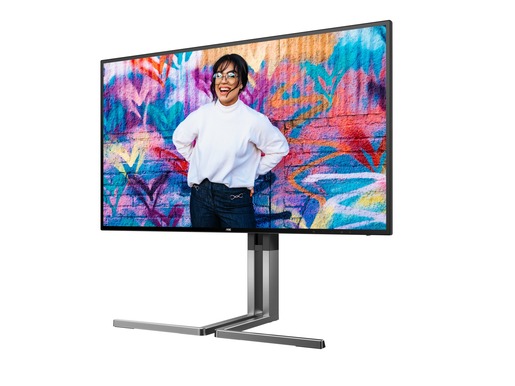 AOC monitor U27U3CV, 27", UHD, HDMI, DP, USB-C, RJ45, zvučnici