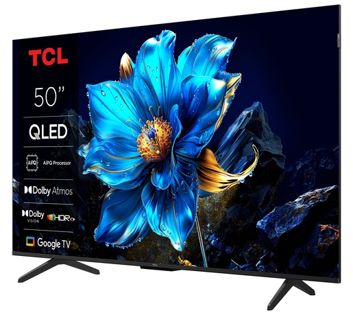 TCL 50" QLED TV 50P7K, 4K UHD, Google Smart TV, Dolby Vision IQ & Dolby Atmos, HDR10+