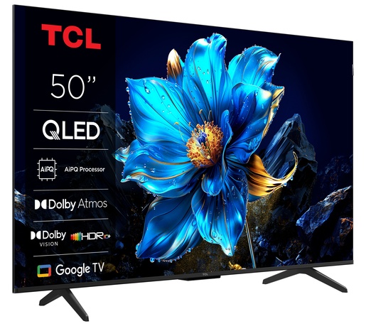 TCL 50" QLED TV 50P7K, 4K UHD, Google Smart TV, Dolby Vision IQ & Dolby Atmos, HDR10+