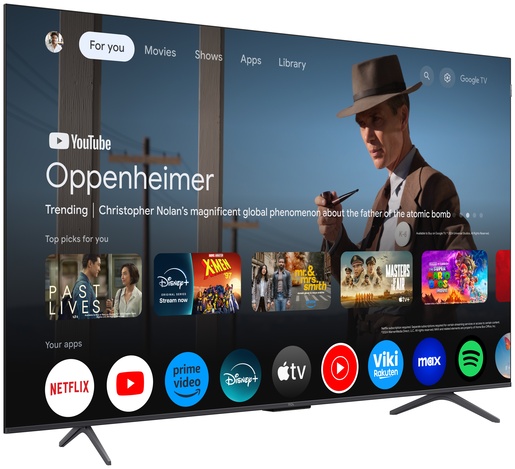 TCL 65" QLED TV 65P8K, 4K UHD, Google Smart TV, Dolby Vision IQ & Dolby Atmos, HDR10+
