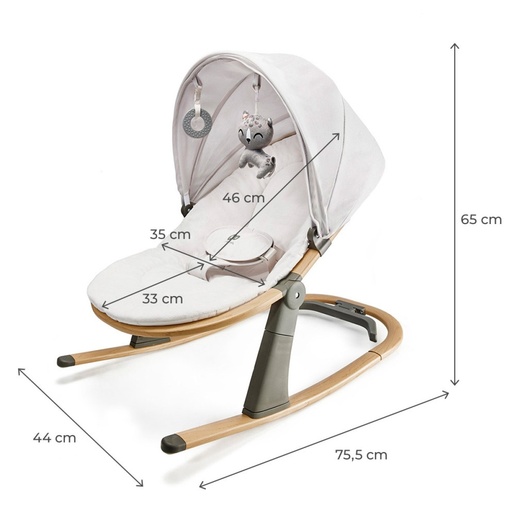 Kinderkraft njihaljka Elsu, bijela
