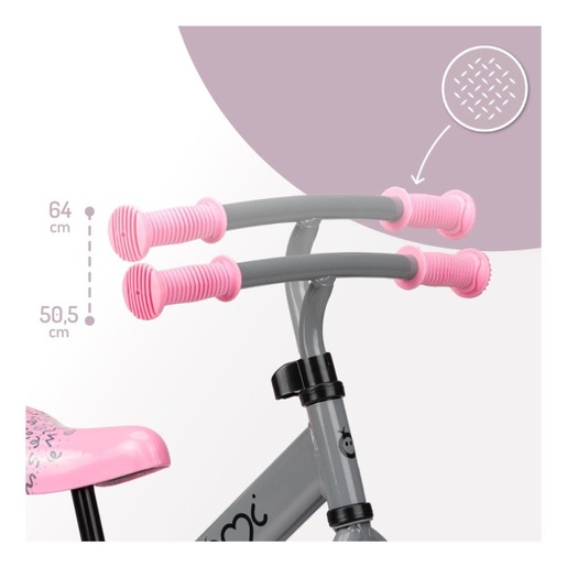 MoMi FLEET balans bicikl, sivi