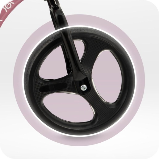 MoMi ISOKA balans bicikl s LED svjetlima, rozi