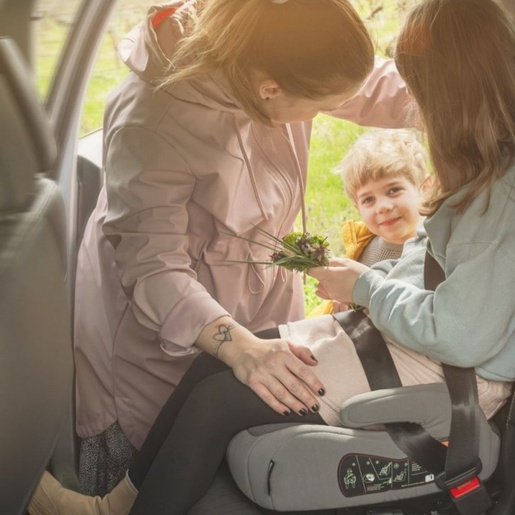 PETITE&MARS booster autosjedalica Optimus Pro i-Size (125-150 cm), Grey Air