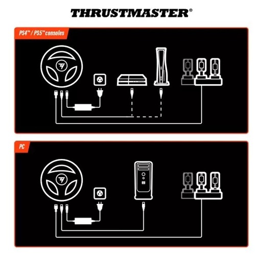 Thrustmaster T598-P, Gaming volan, PC/PS4/PS5 TYPE C