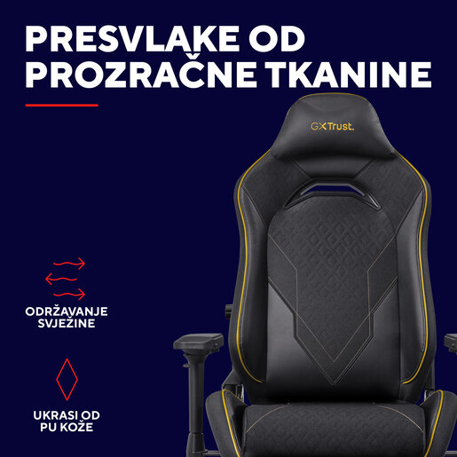 Trust GXT721 RUYA PRO , gaming stolica , crna