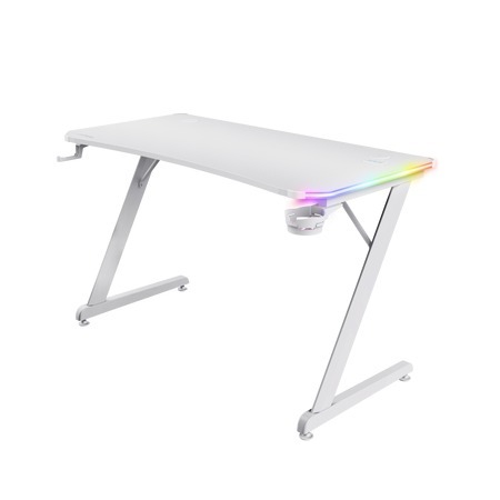 Trust GXT709W LUMINUS RGB , gaming desk , bijeli