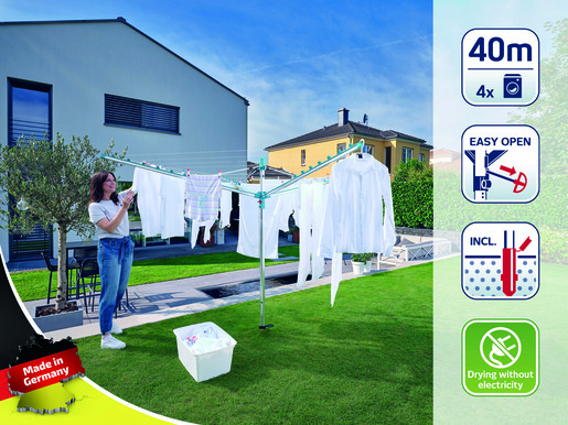 Leifheit Linomatic 400 Easy vanjsko rotirajuće sušilo za rublje