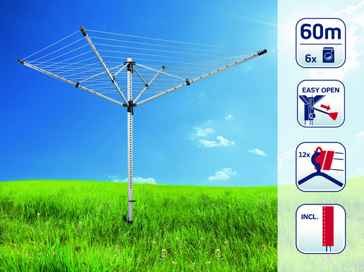 Leifheit LinoLift 600 QuickStart vanjsko rotirajuće sušilo za rublje